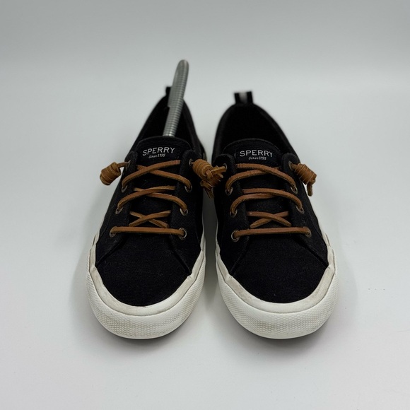Sperry black and white top siders women’s size 6.5 - Picture 2 of 6